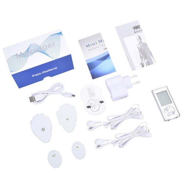 Body Massager Rechargeable Electric Pain Relief Machine 8 Modes Tens Unit Portable Pulse Massager Muscle Stimulator Pain Relieve