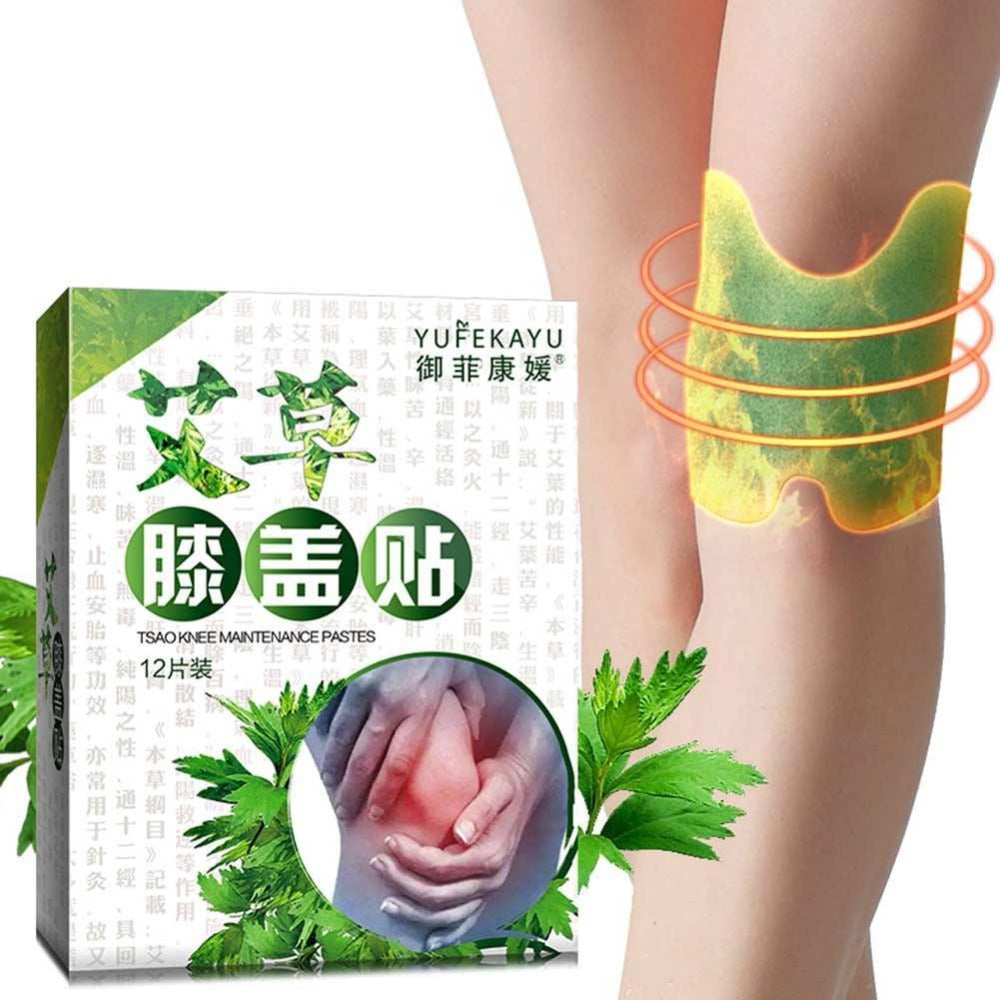 12pcs/10bag New Knee Plaster Sticker Wormwood Extract Knee Joint Ache Pain Relieving Paster Knee Rheumatoid Arthritis
