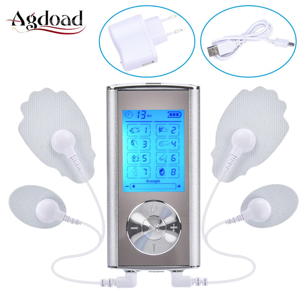 Body Massager Rechargeable Electric Pain Relief Machine 8 Modes Tens Unit Portable Pulse Massager Muscle Stimulator Pain Relieve
