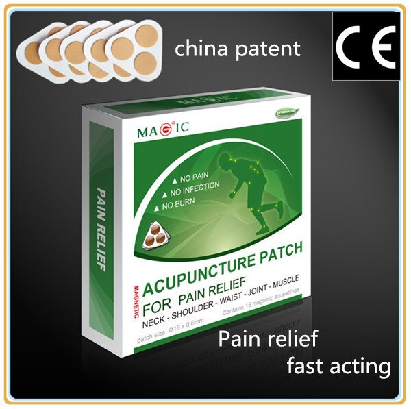 1 pack/15 pieces magnetic acupuncture patch for Muscle Back Shoulder Pain Relieve